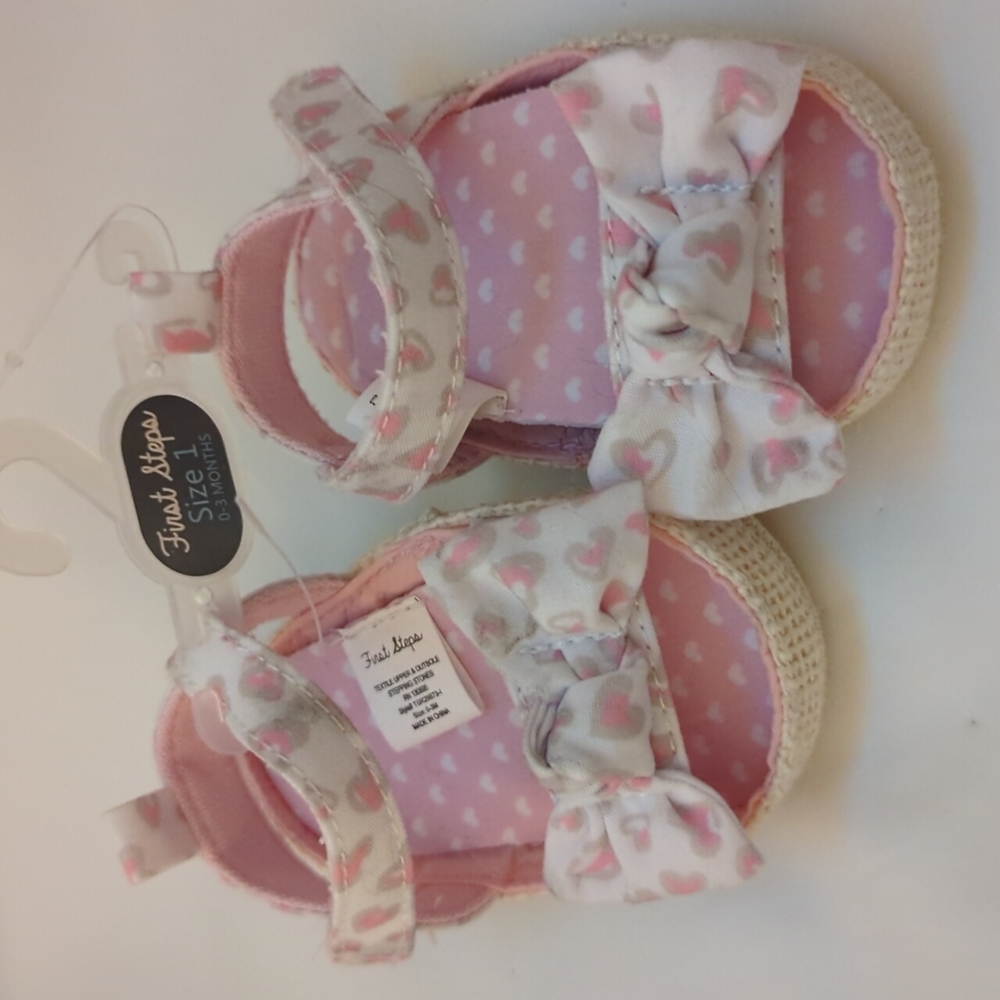 Size 1 baby girl sandals